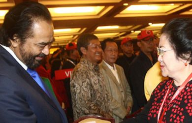 Megawati Melengos Tak Disalami Dirinya dan AHY, Surya Paloh: Saya Tak Ada Masalah Personal