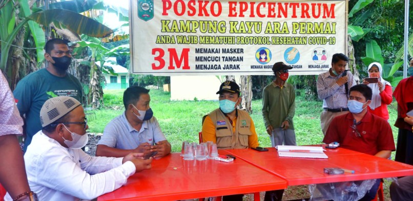 Wakil Bupati Siak lakukan Peninjauan Posko PPKM level 4 di Kecamatan Sungai Apit