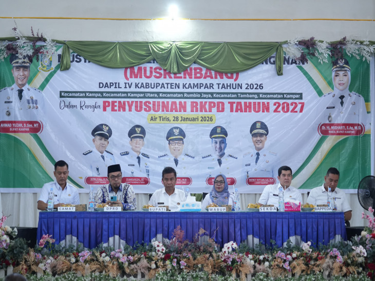 Bupati Kampar Buka Musrenbang 5 Kecamatan Dapil IV di Kecamatan Kampar