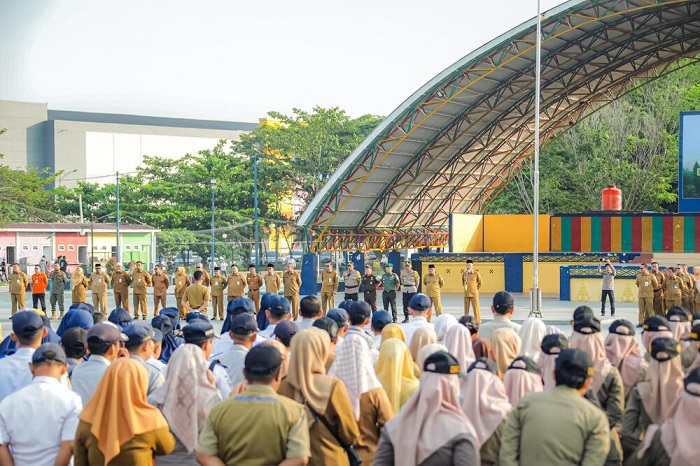 Wako Dumai Pimpin Apel Kesiapsiagaan Karhutla, Cek Personel dan Prasarana