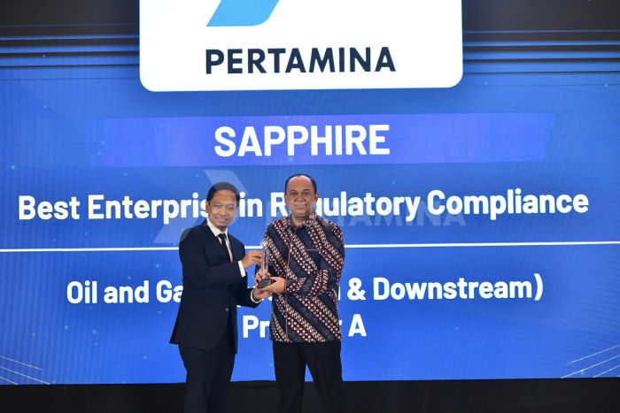 Pertamina   Perusahaan Terbaik Bidang Kepatuhan Regulasi  Sektor Migas