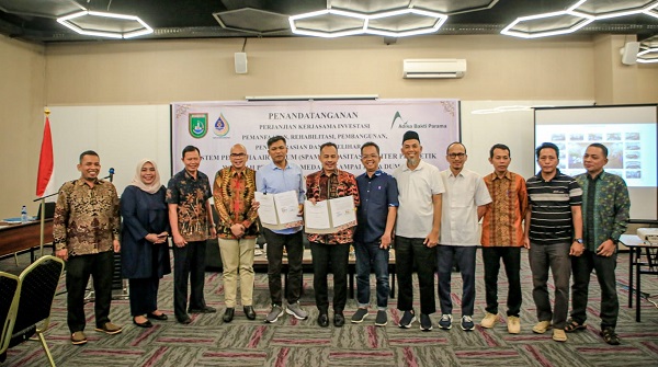 Penyediaan SPAM Di Wilayah Medang Kampai, Perumdam Tirta Dumai Bersemai dan  Investor Tandatangani Kerjasama