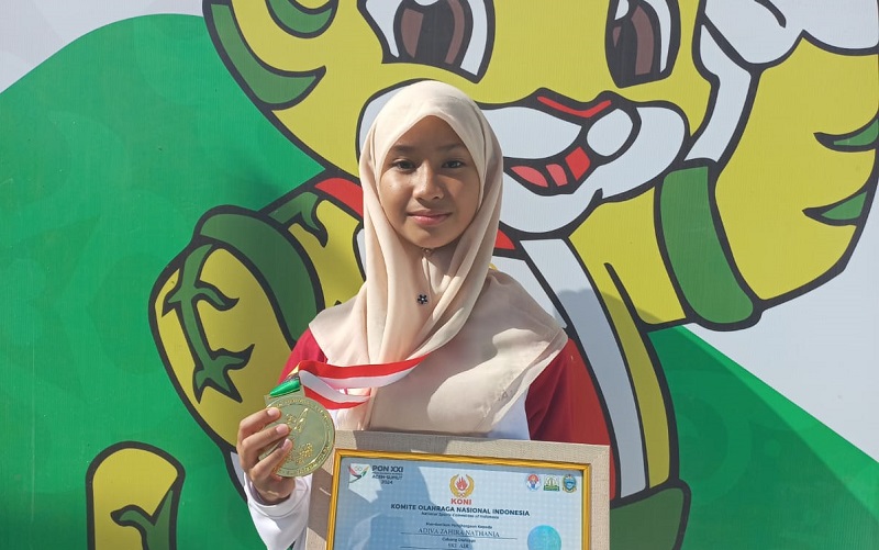 Adiva Azahira Nathania Atlet Ski Air Termuda yang Persembahkan Emas untuk Riau PON 2024