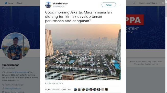 Datang ke Jakarta, Warga Malaysia Ini Syok Saat Lihat Ada Perumahan di Atas Mal