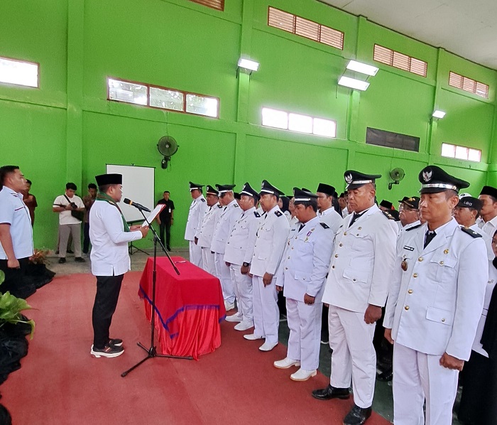 Bupati Zukri Kukuhkan Perpanjangan Masa Jabatan Kades Dan BPD Kecamatan Pangkalan Lesung