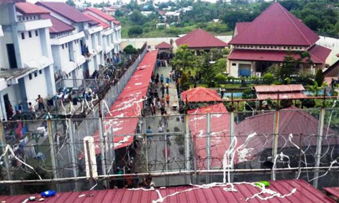 Modal Kain Sarung, 3 Napi Rutan Sialang Bungkuk Pekanbaru Kembali Kabur