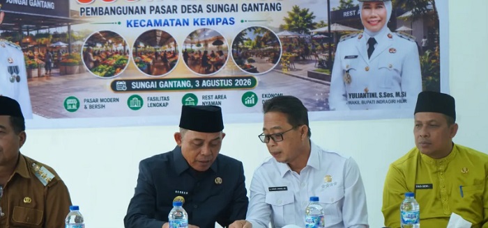 87 Pedagang Pasar Sungai Gantang Dipastikan Dapat Tempat Layak
