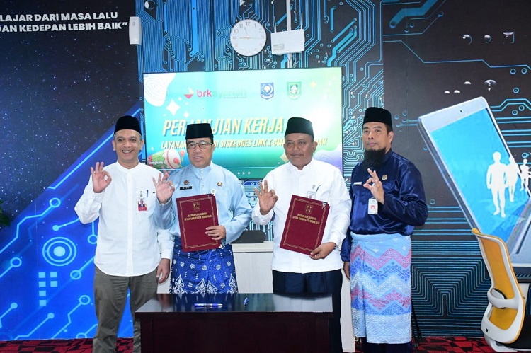 Transparansi Transaksi Dana Desa, Pemkab Bengkalis dan BRK Syariah Jalin Kerjasama
