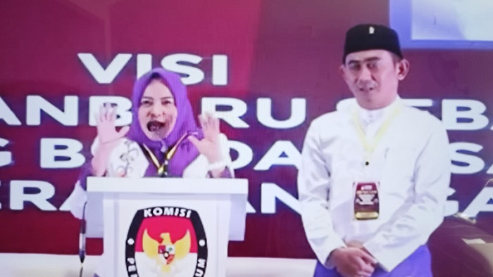 Ida-Kharisman Usung Pekanbaru Kota Asri, Bebas Banjir dan Jalan Berlubang,  Pendidikan Gratis Tanpa Zonasi