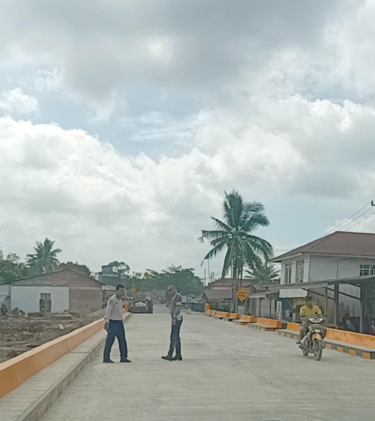 Jembatan di Desa Pekan Tua Sudah Bisa dilewati masyarakat