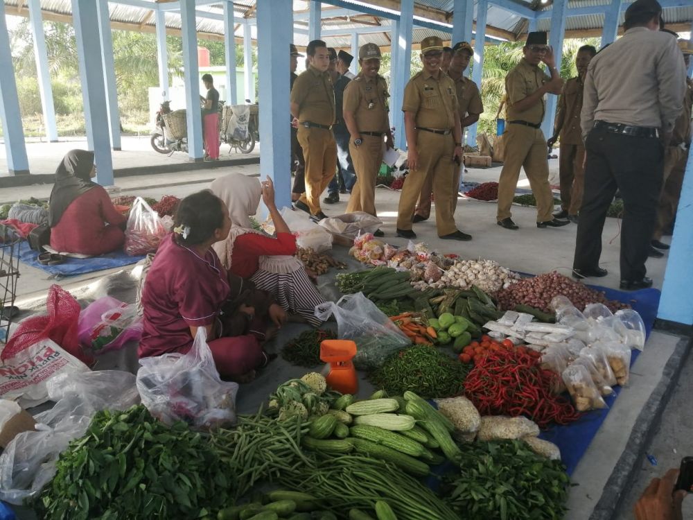 Pemkab Siak Resmikan Pasar Tradisional di Bungaraya