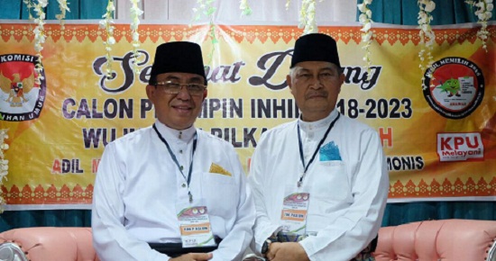 Didampingi Empat Partai Pengusung, Wardan-Syamsuddin Uti  Daftar ke KPU Inhil