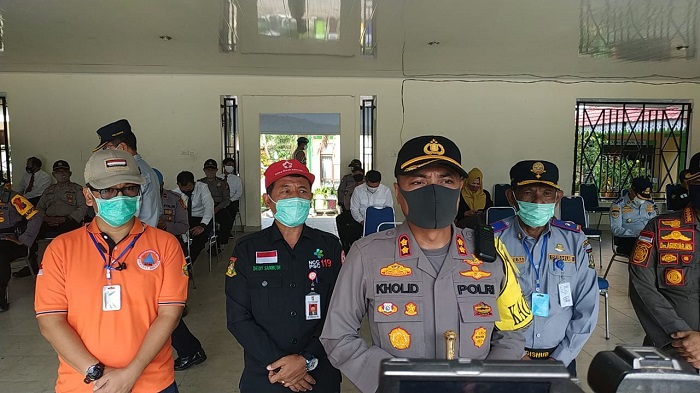 Ditetapkan PSBB, Kampar Gelar Apel Konsolidasi Pasukan
