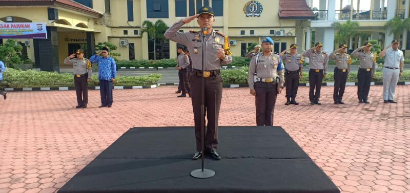Polres Rohil Gelar Apel Gelar Pasukan Ops Keselamatan Muara Takus 2019