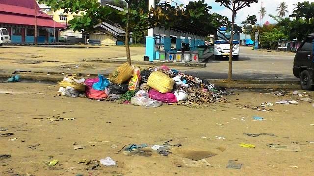 WADUH, Sampah Menggunung di Sekitar Terminal dan Jalan Tobek Panjang