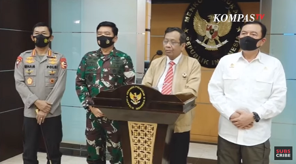 Mahfud MD: Pemerintah akan Bersikap  Tegas pada  Aktor dan Pelaku  yang Menunggangi Aksi Anarkhis