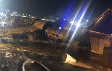 Mengerikan! Pesawat Lion Air Terbakar Habis di Filipina, Katanya Bukan Milik Indonesia