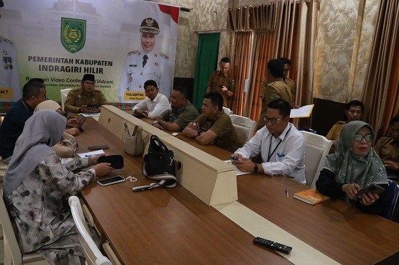 Pemkab Indragiri Hilir ikuti rakor pengendalian inflasi daerah tahun 2026