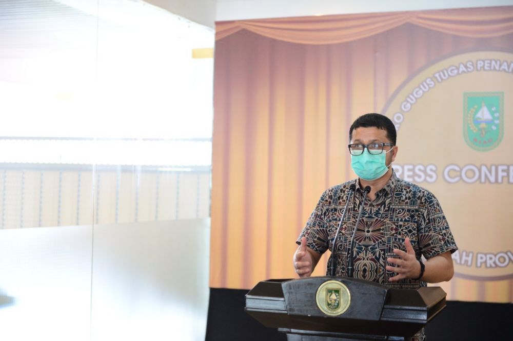 Tambah 15 Lagi, Total Kasus Positif Covid-19 di Riau Sudah 621 Kasus