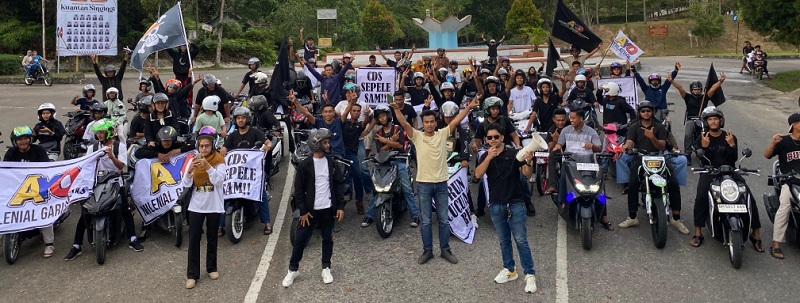 Menaruh Harapan Besar, Komunitas Motor Kuansing  Dukung AYO