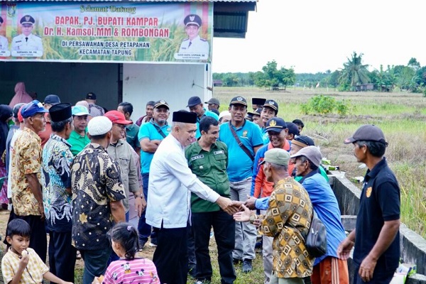 Pesan Kamsol Pada Petani di Petapahan, Sukseskan Ketahanan Pangan dan Swasembada, Petani Sejahtera...