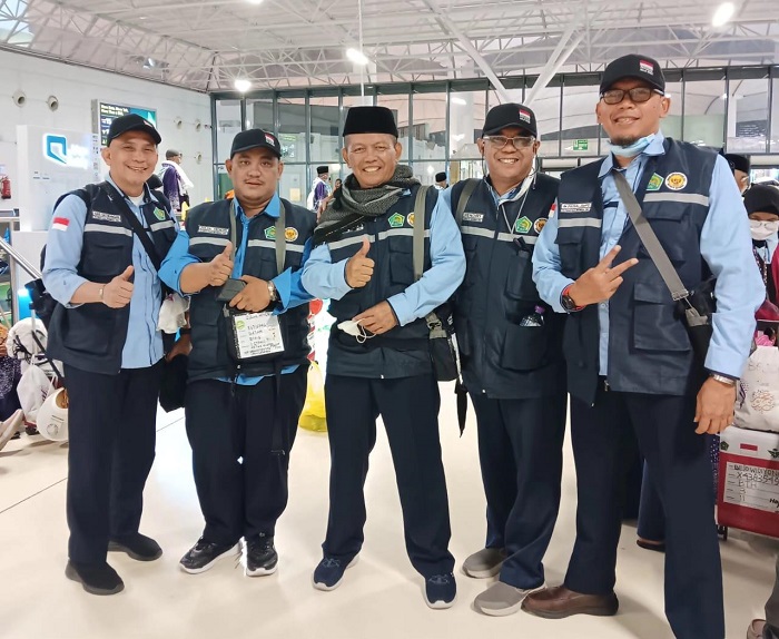 445 Jemaah dan Petugas BTH 03 Lakukan Tawaf Wada',  Sabtu  Malam   Tiba di Batam