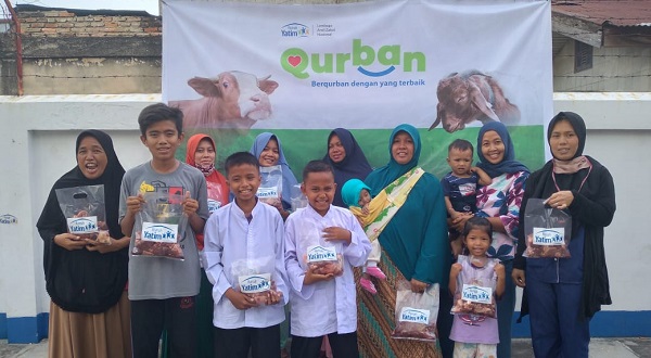 Ratusan Masyarakat Dhuafa di Pekanbaru Telah Rasakan Manfaat Qurban Rumah Yatim