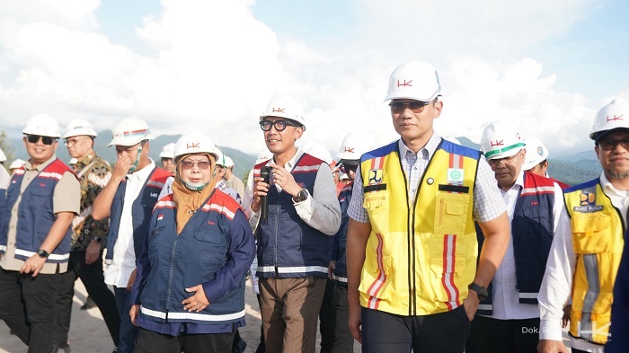 Menko AHY Sambangi Proyek Tol Padang Sicincin