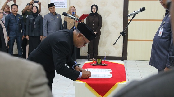 Sekda Inhil Lantik Pejabat Pimpinan Tinggi Pratama, Administrator, dan Pengawas