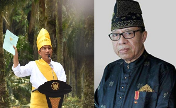 Syarwan Hamid Ancam Pulangkan Gelar Adat Jika LAM Riau Tetap Berikan Gelar Adat  Kepada Jokowi