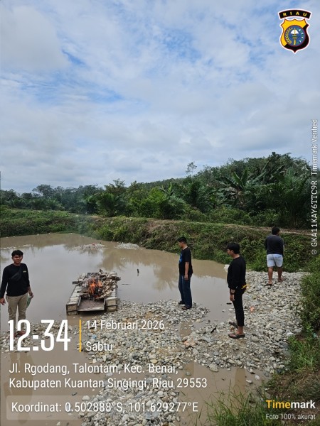 Kapolsek Benai Murka, Tindak Tegas PETI Setingkai di Desa Talontam