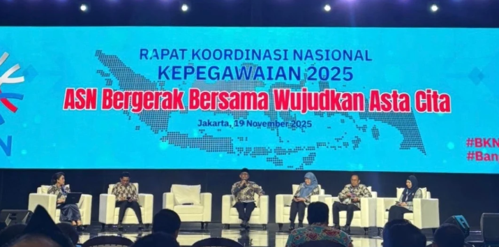 Wakil Bupati Kepulauan Meranti Ikuti Rakornas Kepegawaian BKN, Dukung Profesionalisme ASN sesuai Asta Cita
