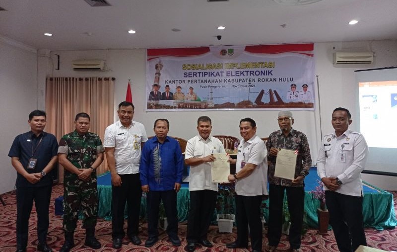 Kalapas Pasir Pangaraian Hadiri Sosialisasi Implementasi Sertifikat Elektronik