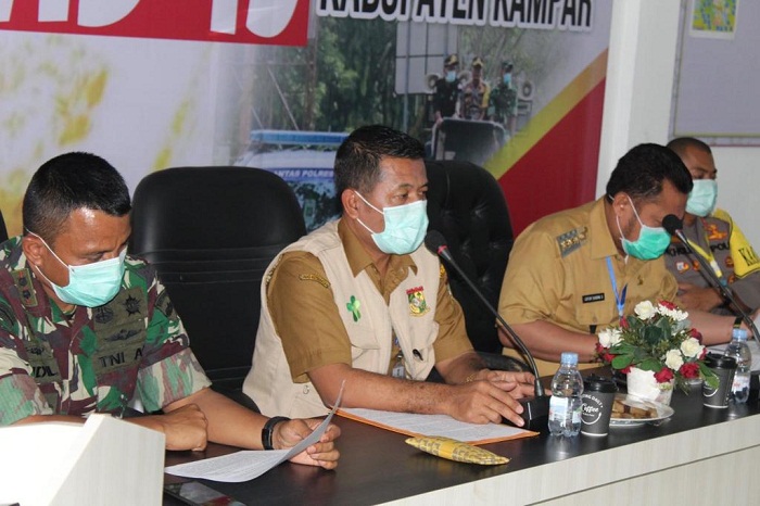 1 PDP Meninggal dan 1 Positif Corona, Pemkab Kampar Tetapkan Status Tanggap Darurat Bencana