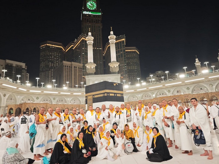 Jamaah Haji Kampar Sehat dan Khusyuk Beribadah di Masjidil Haram