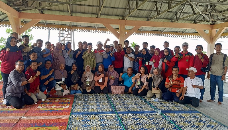 Korporasi Sungai Mandau Bertuah Terima Kunjungan Puluhan Peserta Pelatihan Balai Pertanian Riau