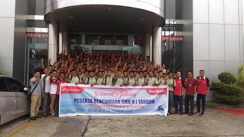 SMKN 1 Tandun kunjungi Main Dealer Capella Honda Riau