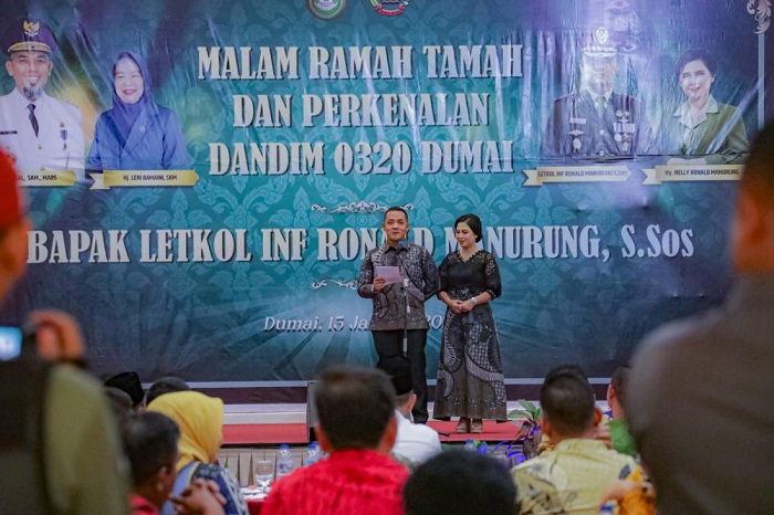 Wali Kota Dumai Sambut Hangat Dandim 0320 Letkol Inf. Ronald Manurung