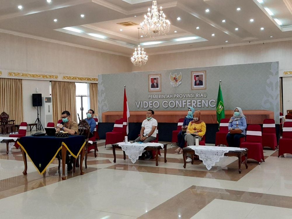 Indra Yovi Gelar Vidcon dengan Rumah Sakit Se-Provinsi Riau