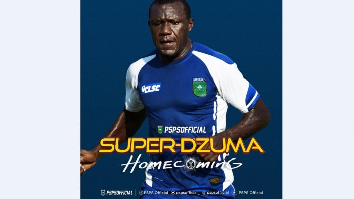 SELAMAT DATANG...Sudah Resmi Jadi WNI, Herman Dzumafo Bisa Kembali Perkuat PSPS Riau di Liga 2