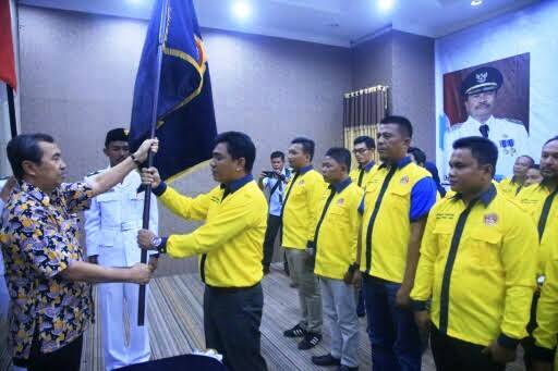 Bupati Syamsuar Lantik Pengurus Karang Taruna Kabupaten Siak