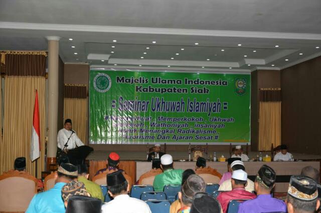 Wabup Siak Buka Seminar Ukhuwah Islamiyah