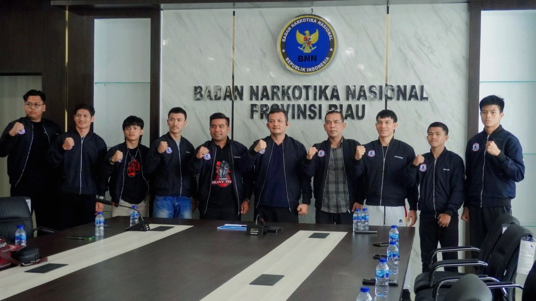 Di Pimpin Zulkardi Muaythai Pekanbaru Silaturahmi Bersama BNNP Riau