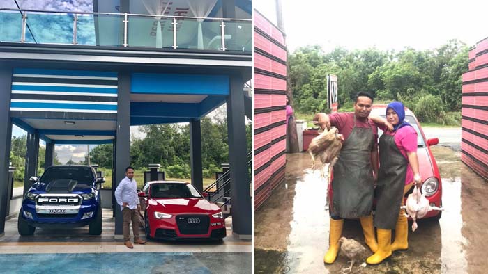 Bikin Iri! Wanita Ini Hadiahi Suami Mobil Mewah dari Hasil Jualan Ayam Potong