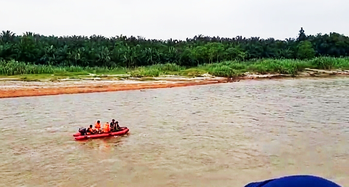 Hari Kedua Tim Gabungan di Rohul Masih Mencari Korban Tengelam 