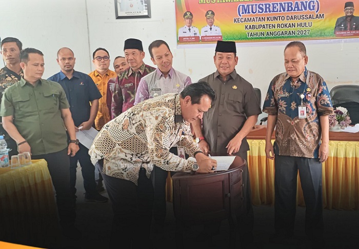 Wabup Syafaruddin Poti Hadiri Musrenbang Kecamatan Kunto Darussalam