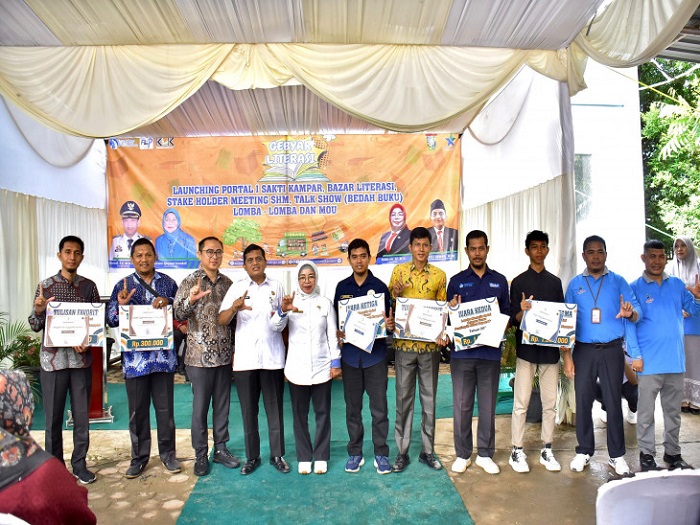 Pj Sekda Kampar Buka Gebyar Literasi serta Melaunching Portal I Sakti Kampar 2024