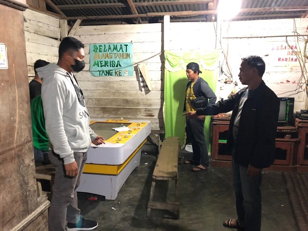 Polres Rohul Sita Dua Meja Gelper di Tambusai dan Tambusai Utara