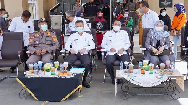 Dihadiri Bupati dan Wabup, Satpol PP Rohil Laksanakan Baksos Donor Darah