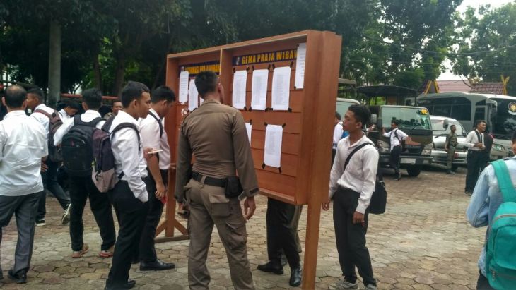 220 Pendaftar Anggota Satpol PP Dinyatakan Lulus Ujian Tertulis